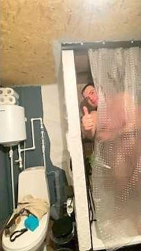 How to hang a shower curtain 🚿🧼 use curtain rods! #household #shower #minihome