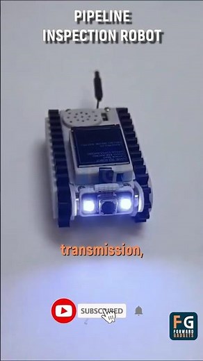 Pipe Inspection Robot with WiFi Camera & AI Tracking | ESP32 Robot Car for DIY Projects #robot