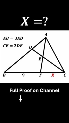 Find X Using Similar Triangles #geometry #shorts