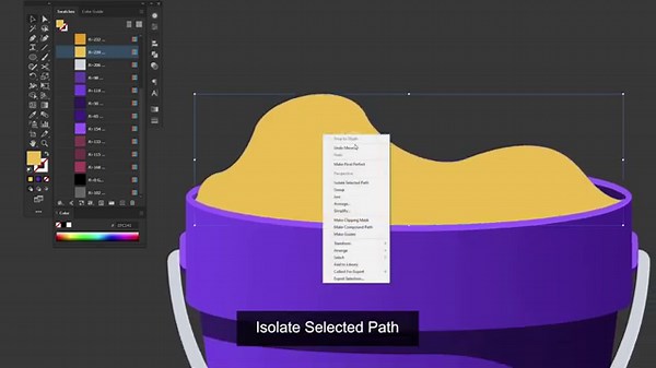 How to Create SAND BUCKET Flat Design | Adobe Illustrator Tutorials