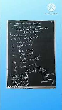 Class 12 Chemistry | Integrated Rate Equation for Zero Order Reaction | Chemical Kinetics Part 9