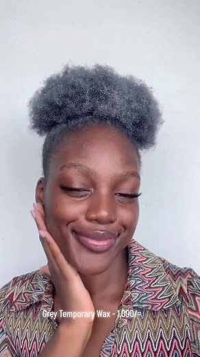 Grey Temporary Hair Wax for a Stylish Transformation