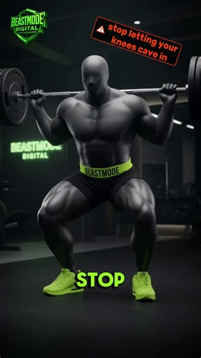❌Stop letting your knees cave in❌ If your knees are collapsing inward, your feet are all over the place, and you're just dropping the weight -- your quads are doing absolutely nothing. Drive your knees out over your toes. Keep your chest up and your back tight. Control the descent. Push through the floor on the way up. That's how you build legs that actually look like legs. If you want real results, grab the FREE 4-Day Workout Plan -- link in bio. https://linktr.ee/digitalbeastmode