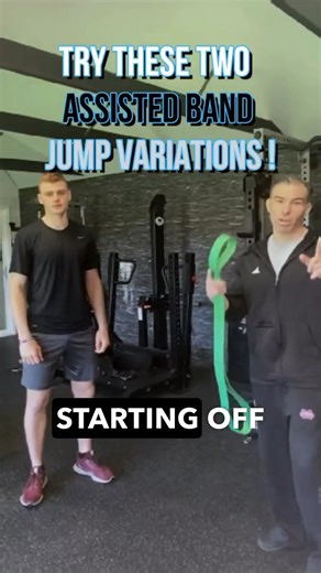 2.4K views | Try these two band assisted Jump Variations to JUMP HIGHER! #reelsfbシ #reelsfb #jumptraining #plyometrics #highschoolbasketball #highschoolfootball #baseball #sportsperformance #strengthtraining #strengthandconditioning | ONEighty Athletics | Facebook