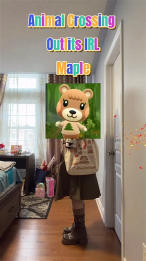 𝓐𝓼𝓱𝓽𝓸𝓷 ˚୨୧⋆｡˚ on Instagram: "Part 3| Animal Crossing Outfits IRL| Maple 🍁🤎 #animalcrossing #acnh #falloutfit"