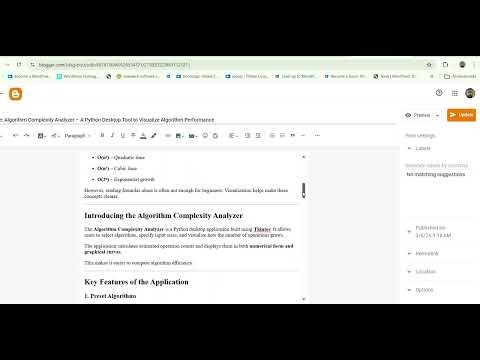 GaganData Solutions Algorithm Complexity Analyzer Desktop App