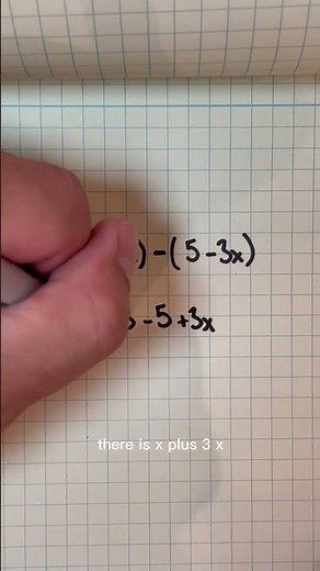 Subtracting Polynomials | | Polynomial Review #math #algebra #polynomials #shorts
