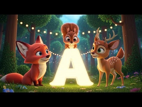 フレンドリーな森の動物たちとABCを学ぼう 🦊🌲 | アルファベットソング | 子ども向け知育