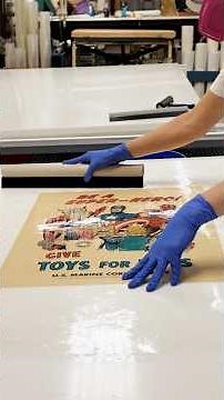 Restoring a 1969 Marvelmania Toys For Tots Poster 🎁