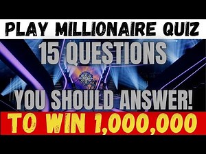 ONLINE QUIZ GAME TRIVIA QUESTIONS🧠Who wants to be a millionaire QUIZ