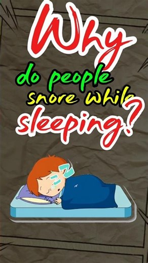 why do people snore? #usa