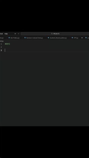 ihcode on Instagram: "BMI IN PYTHON #viral #coding"