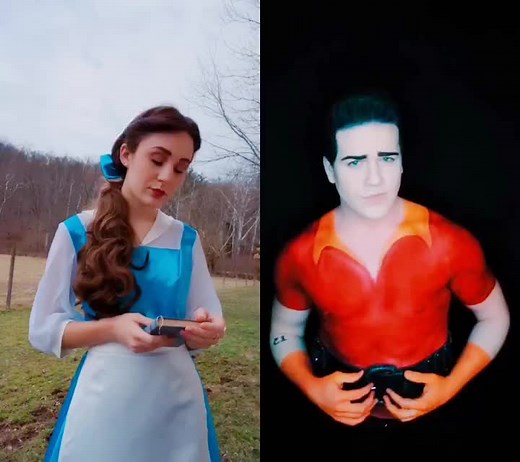 #duet with @corynation His Gaston is everything! #disneyprincess #foryou #belle #disney #gaston