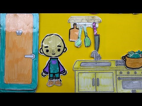Toca Boca Morning Routine! Wake Up, Get Dressed & Cooking Breakfast | Paper DIY Story #tocaboca