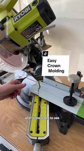 This crown molding chart makes cutting crown as easy as 1234. First plan on cutting all your crown with it lying flat on your side. Second label everything. Label your saws miter and bevel angle adjustment and label all of your crown pieces top and bottom and left and right. next use the chart in this video to determine your angle settings for your saw. Then use the chart to determine whether you’re bored goes top up or bottom up to your saw face. Now you can cut with confidence.! #cro#crownmold