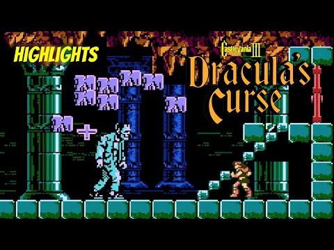 Castlevania 3 Dracula's Curse (NES 1990) - Highlights + All Bosses