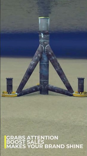 Offshore Wind Turbine Foundations: A Comparative Animation of Monopile, Jacket, and Floating
