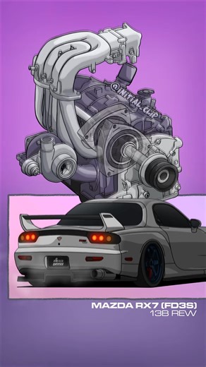 Experience the 13B-REW… where every “brap” is followed by a satisfying “pop”… Pure rotary magic🔥 Engine Animation specially made for @fd.sesh Thanks for commission🫱🏼‍🫲🏽 #13b #rotary #mazda #rx7 #mazdarx7 #fd3s #fd #engine #engineanimation #racing #performance #tuning #tuned #tuner #petrolhead #motorsport #horsepower #turbo #turbocharged #racecar #drift #automobile #cargram #carlifestyle #carculture #carmodification #modification #jdm #initialclip | Initial Clip