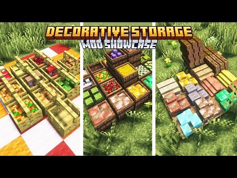 DECORATIVE STORAGE in Minecraft! Full Mod Showcase