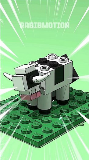 LEGO Cow Tutorial #lego #legoanimals #legotutorial