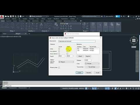 Configuración de Línea Multiple (Multiline) en Autocad 2020