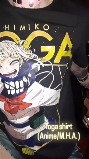 My Toga shirt up close from [TEMU] (female fangirl trans/cosplay fun #TogaHimiko #anime