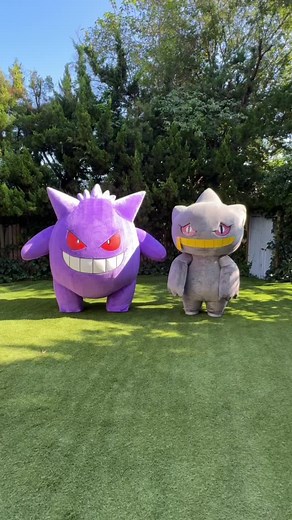 Gengar and Banette Dancing Together | Pokemon Ghost Type Dance 💜🎶