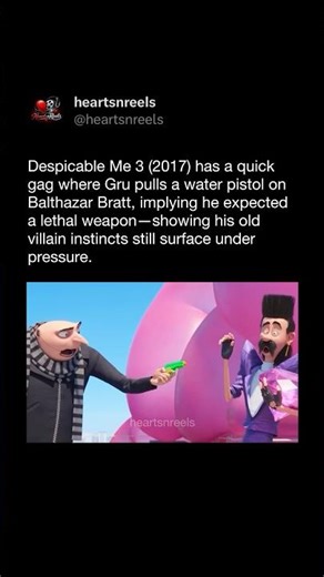 Gru’s Water Gun Gag Has a Dark Implication | Despicable Me 3 (2017)