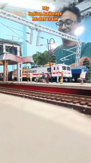 12K views · 671 reactions | Indian Railways HO Scale Model Train Crossing Station!!!  #reelitfeelit #indianrailways #hoscale #modeltrains #miniatureart #miniature | Ashim Kumar Sutar | Facebook