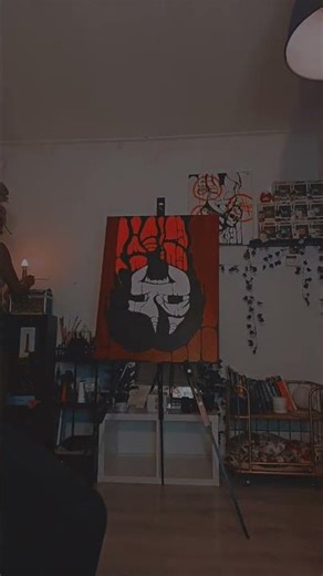 The nighttime activities of an insomniac artist