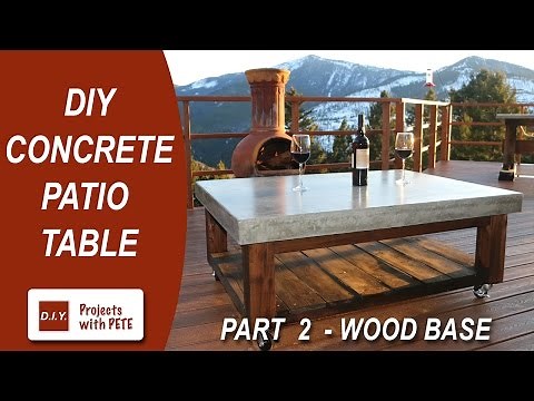 Part 2: How To Build a Patio Coffee Table That Lasts! (Wood Base)