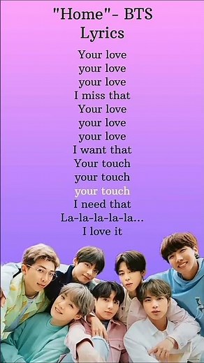 home - bts lyrics #bts