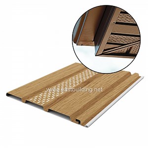 [Hot Item] Innovative Interlocking Panels PVC Soffit Real Wood Look