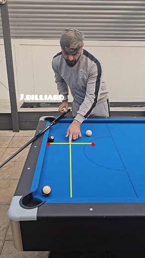 Frozen to the Rail? Learn the Math Behind 1-Rail Kick Shot #8ballpool #trickshots #billiard | J.billiard