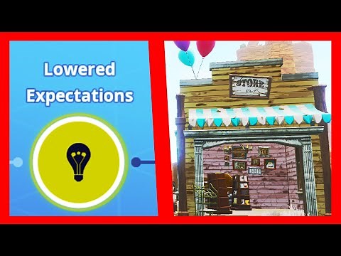 Lowered Expectations : Visit stores in a 64+ Ghost Town zone || Fortnite STW