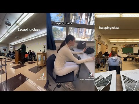 Escaping Class Tiktok Compilation | Escaping Class Funny TikTok Trend | Paper Plane Tiktok Trend