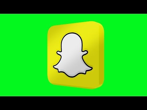 Snapchat Logo Green Screen Animated 3D