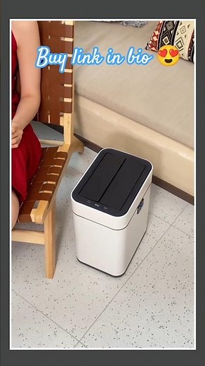 😍Smart Automatic Trash Can 🗑️ | Motion Sensor Butterfly Lid Bin ✨#trashcan #gadgets2025