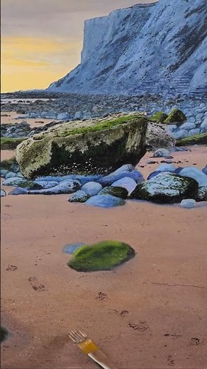 Working on the sand and rocks #satisfying #art #artshorts