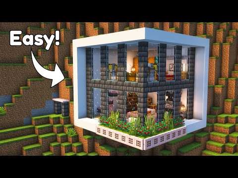 Minecraft: How to Build A Modern Mountain House | Full Tutorial