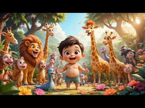 Jungle Animal Counting 🐒🦁🐘 | Nursery Rhymes & Baby Songs for Toddlers | Learn Numbers 1 to 10