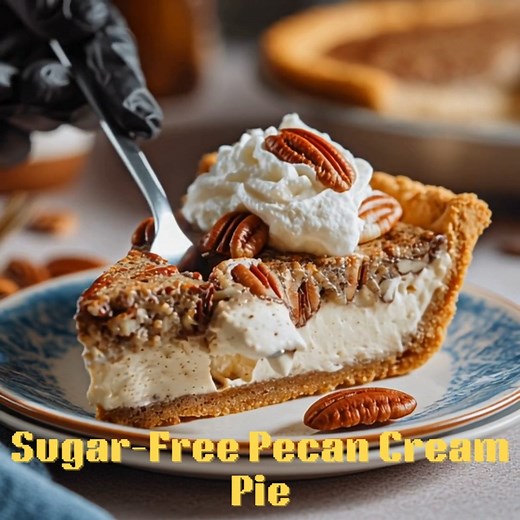 2.4K views · 34 reactions | Sugar-Free Pecan Cream Pie 葉 Buttery,...