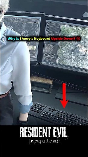 Why Is Sherry’s Keyboard Upside Down? 😂 RE9
