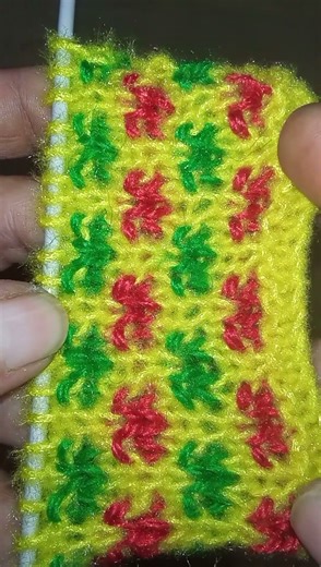 How to knit multi colour#baby sweater design#knitting design short video