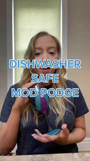 How to Cure Mod Podge in the Oven: DIY Glitter Wine Glass Tutorial