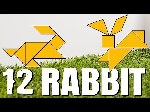 Tangram Rabbit - 12 Rabbit Shapes - Tangram For Kids || Voom Kids
