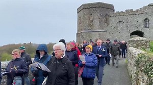 2.1K views · 102 reactions | Some movie footage of the procession this morning, with the cathedral in the background. | St Davids Cathedral | Facebook