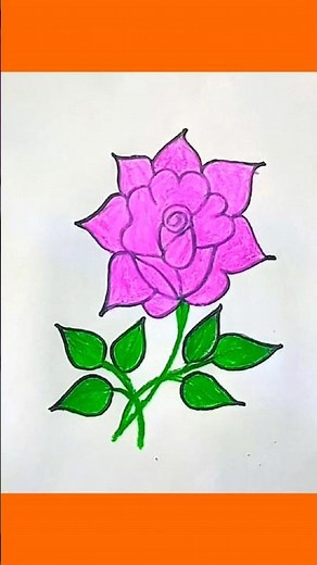 how to draw flower for beginners 🌼 flower drawing easy #tasniaarts