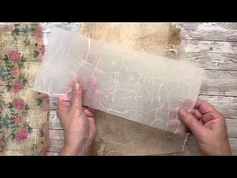 Easy Faux Rice Paper Using Paper Napkins Tutorial