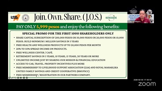 Financial Literacy and Livelihood Opportunity Presentation | Livelihood Support Association - LSA